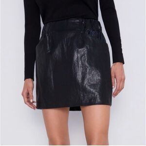 Zara Faux Leather skirt XS